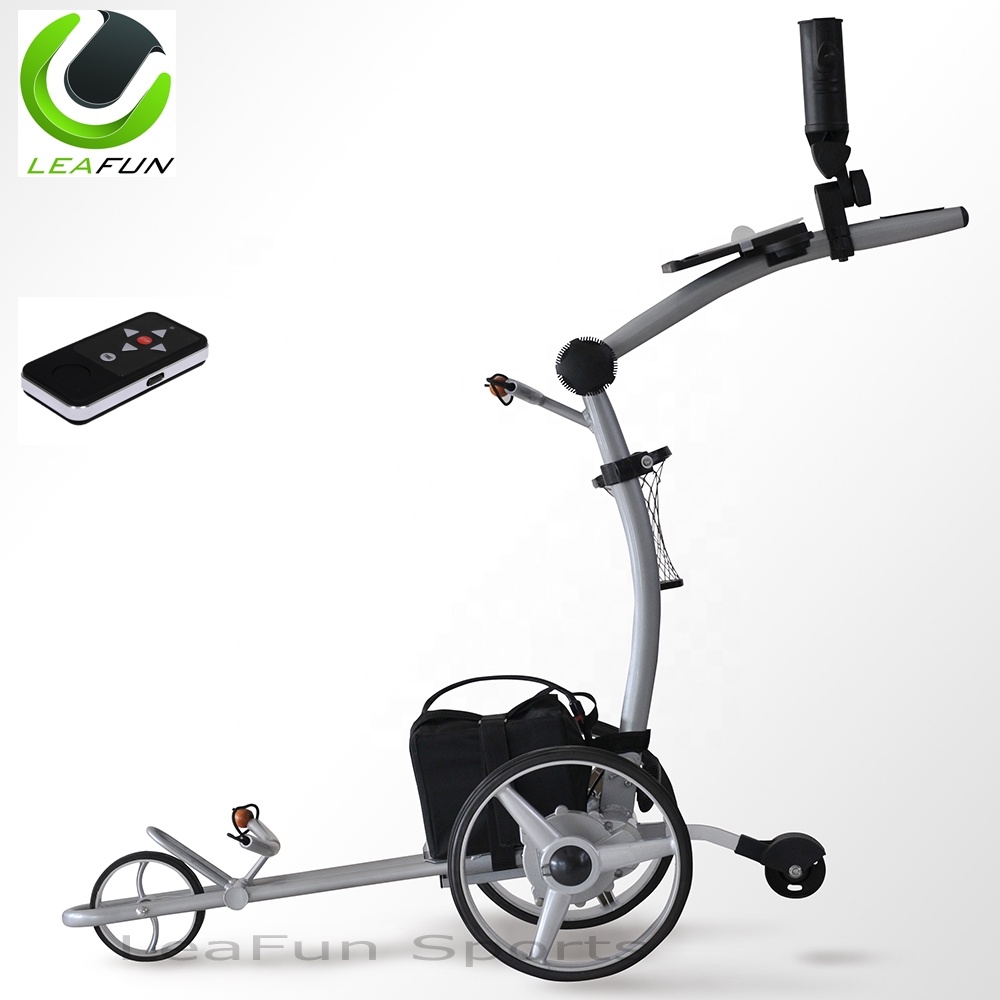 Golf Accessory Remote Control Golf Trolley With Full Aluminium Frame,18-36 Holes Battery With 400w Motor Golf Equipment