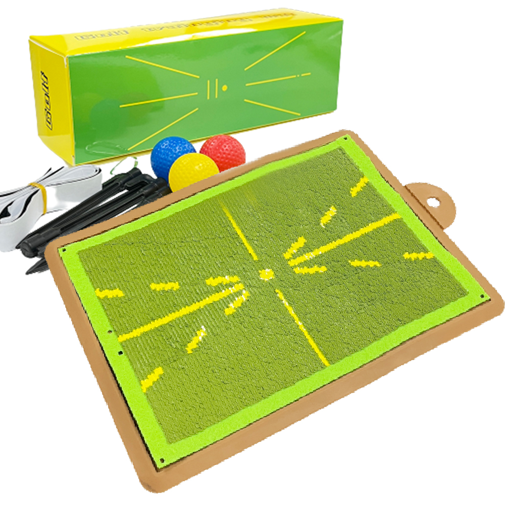 Golf Swing Trace Mat,Golf Training Aid Equipment,Golf Practice Mat For Swing Detection Batting