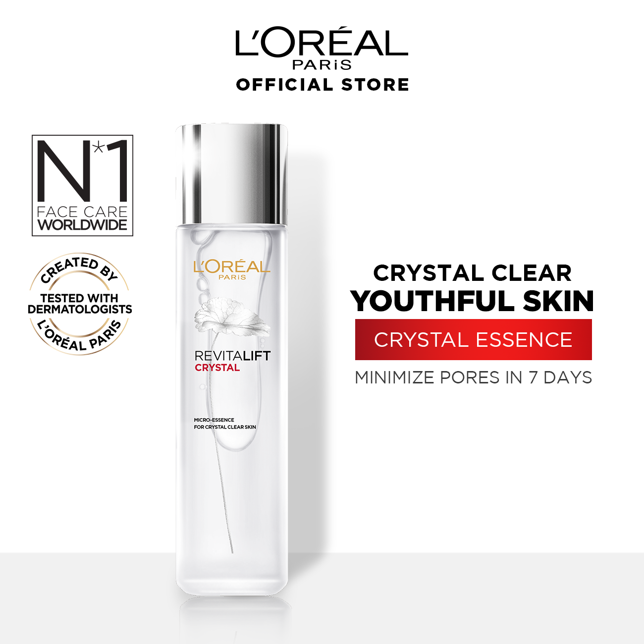 L'Oreal Paris Revitalift Crystal Micro-Essence Water 130ml with Salicylic Acid (Oil Control)