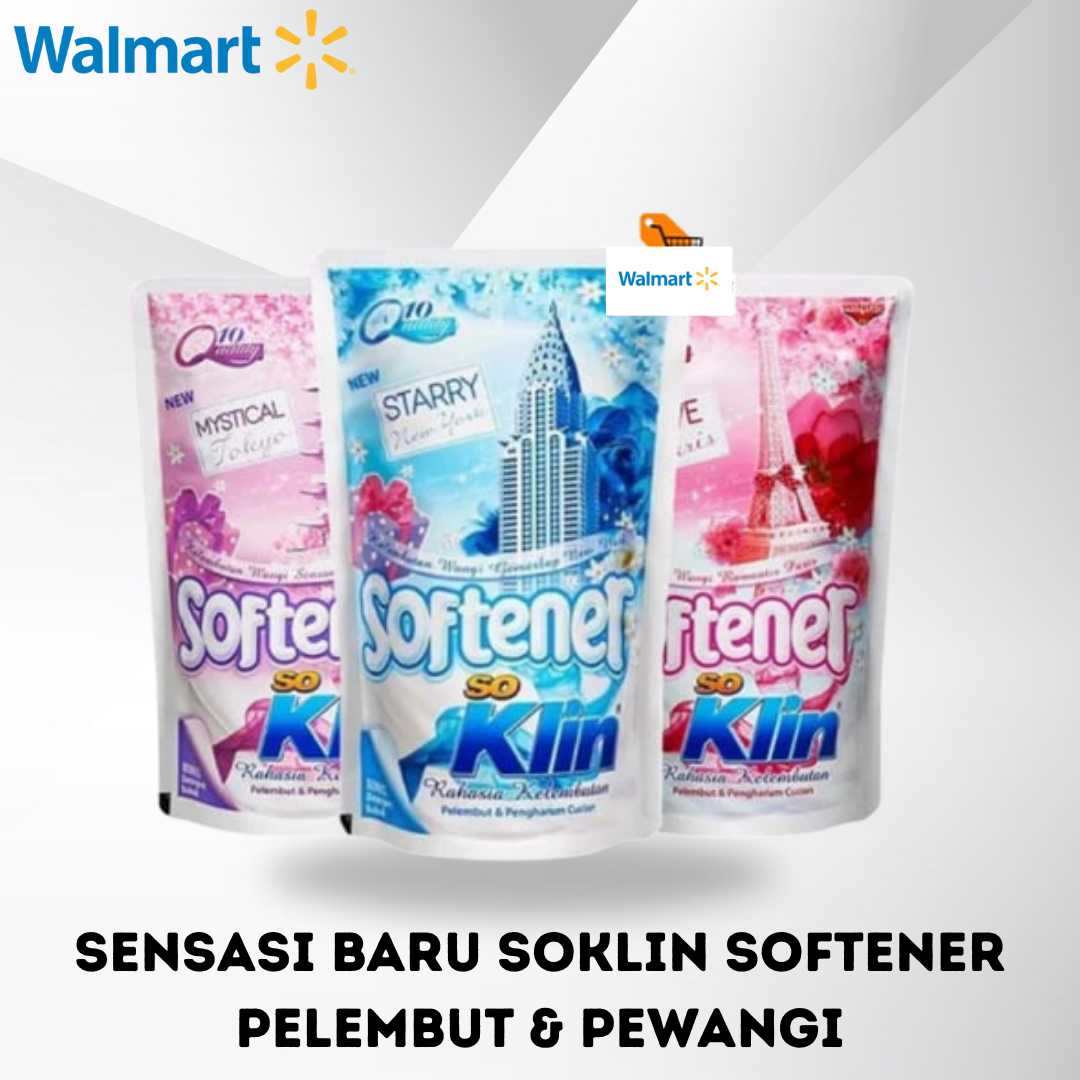 Sensasi Baru Soklin Softener Pelembut & Pewangi Pakaian / 900Ml Wok1