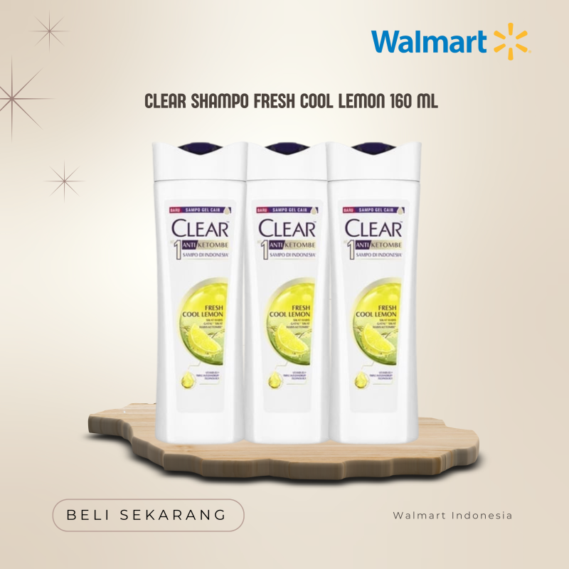CLEAR SHAMPO FRESH COOL LEMON 160 ML