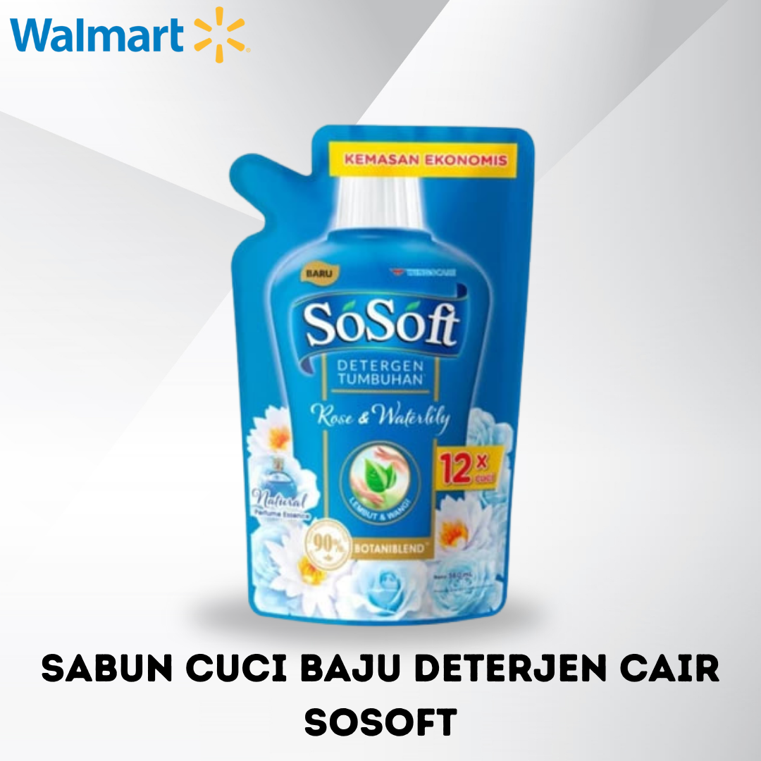 SABUN CUCI BAJU DETERJEN CAIR SOSOFT 350ml